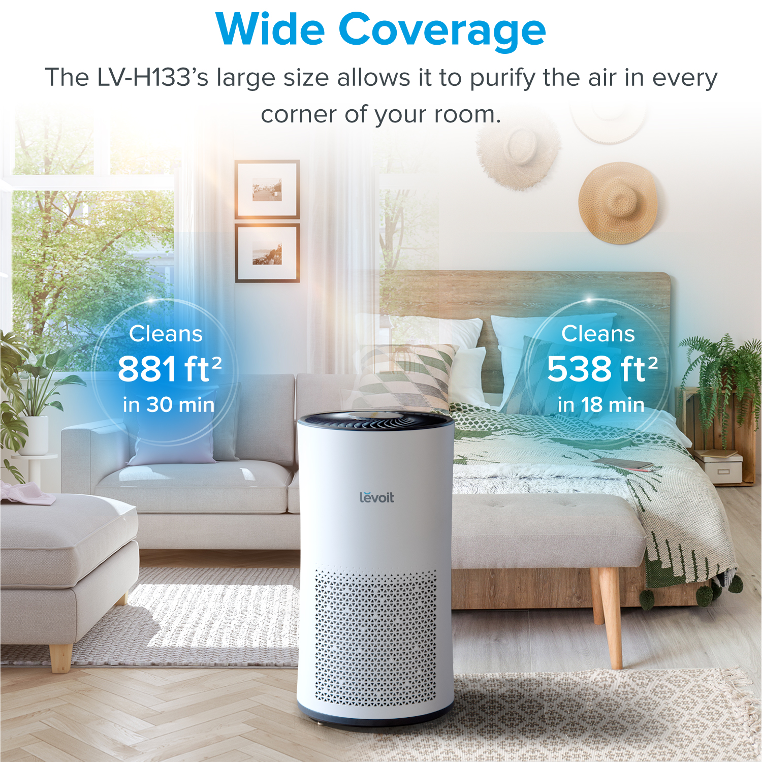 Levoit air deals purifier h133